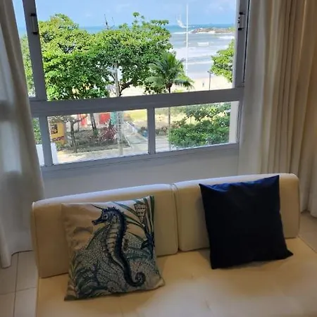 Apartamento Pe Na Areia Inteiro-4 Quartos 3 Cama Casal ,4 Camas Solteiro-3 Salas Cozinha Guarujá Exterior foto